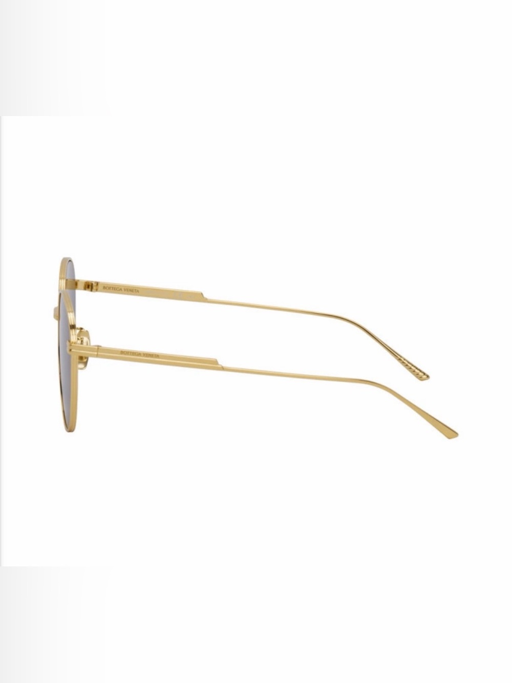 Bottega Veneta Gold Frame Round Sunglasses - Picture 3 of 9